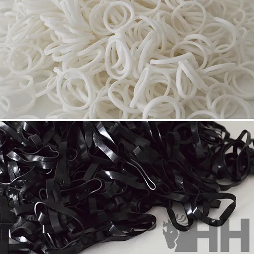 Gomas Crines Grandes* (500u) HH.04600 (Negro)