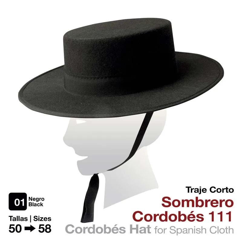 Sombrero cordobés Nº111 Negro Z.21008225