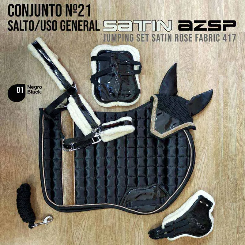 CONJUNTO N21 SALTO/UG Satin AZSP 417 Neg Z.21203210101