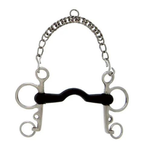 Bocado Pelham Puente Goma Dura HH.00775